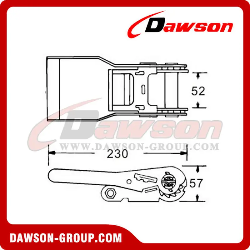 DSRB50302  Zinc Plated Ratcheting Buckles