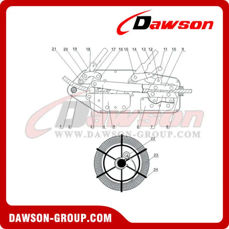 Steel Body Wire Rope Pulling Hoist