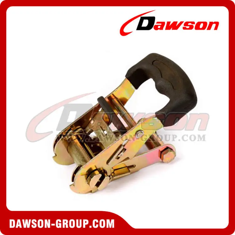 DSRB35204 B/S 2000KG/4400LBS Zinc Plated Rubber Handle Ratchet Buckles