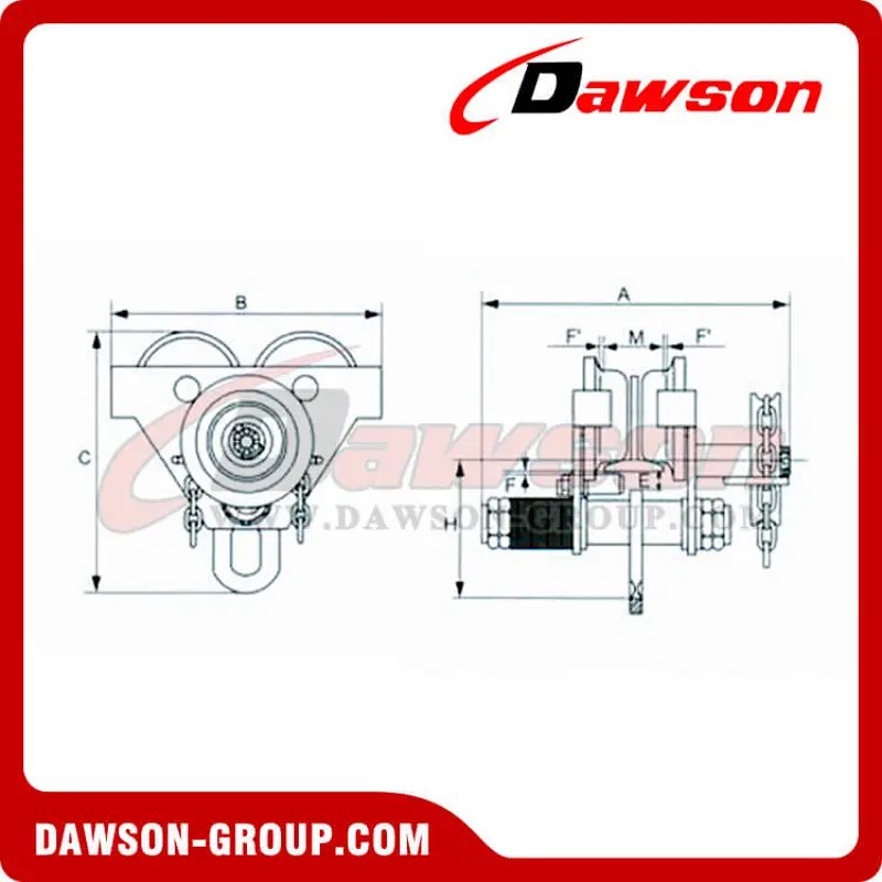 DS-GTC Type Geared Travel Trolley