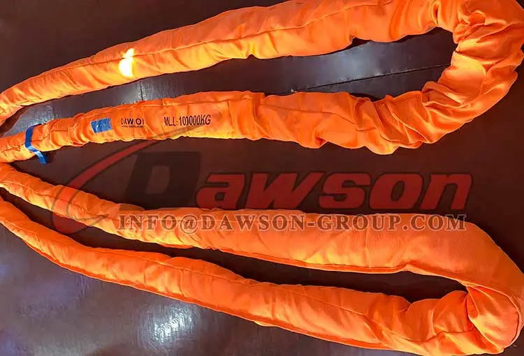 100T Round Sling, 100000KG Polyester Round Slings - Dawson Group Ltd. - China Manufacturer, Supplier, Factory