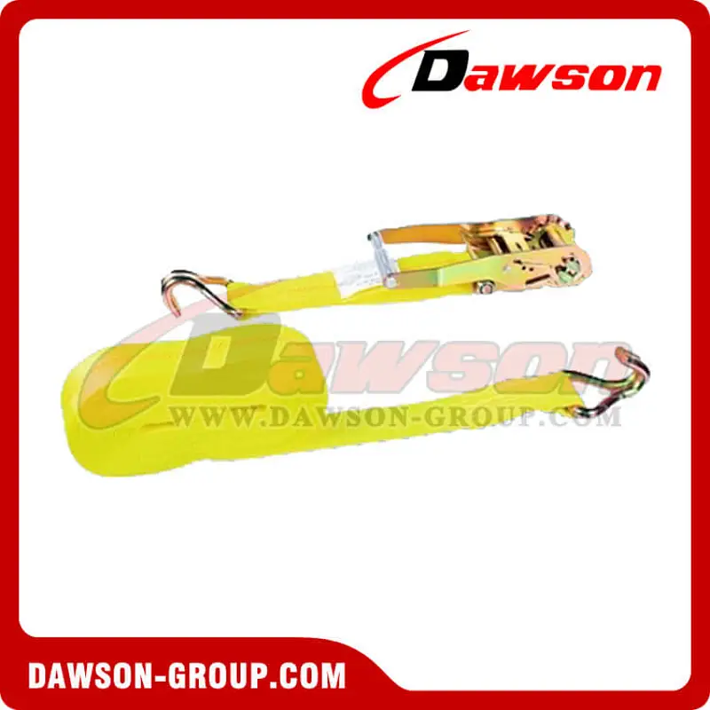2 inch 24 feet Ratchet Strap with Double J Hooks
