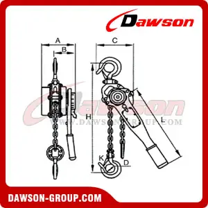 DSV2 Manual Lever Block for Lifting Goods