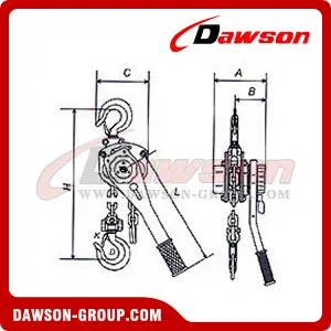 DS-HSH-A 622 Series Lever Block for Pulling Mechanical Parts