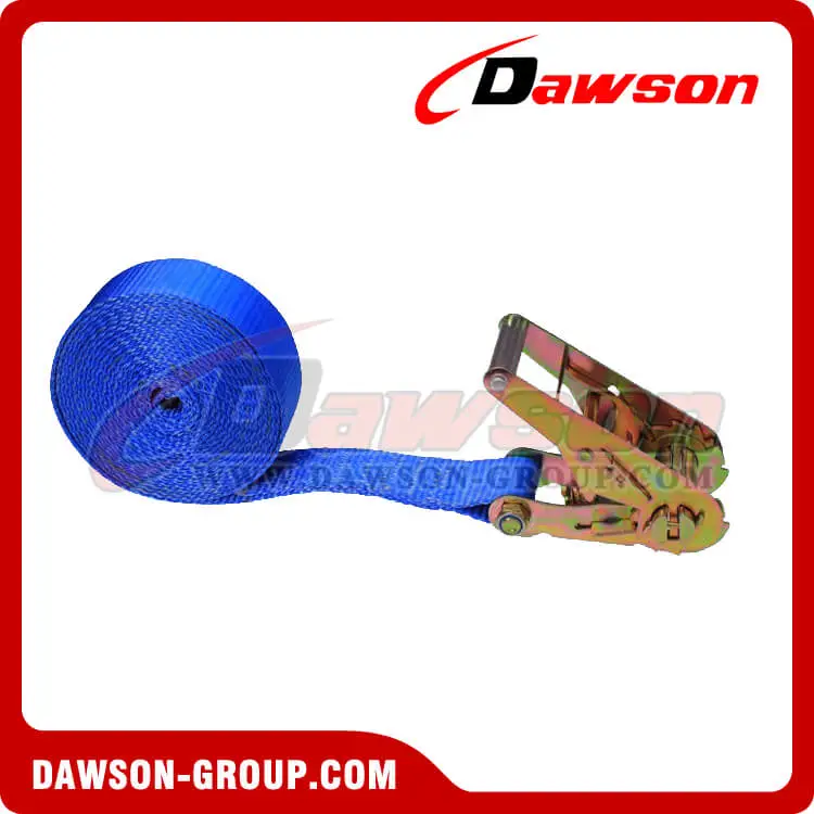2'' x 20' Blue Heavy Duty Ratchet Strap - No Hook- china manufacturer supplier - Dawson Group