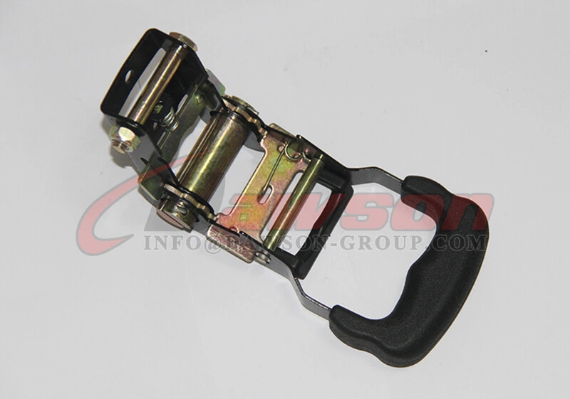 Black Painted Ratchet Buckle with Rubber Handle - China Manufacturer