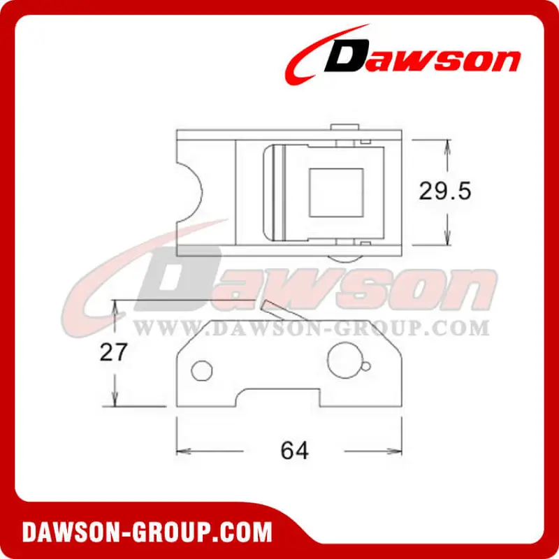 DSCB25651 B/S 650KG/1430LBS Cam Buckle