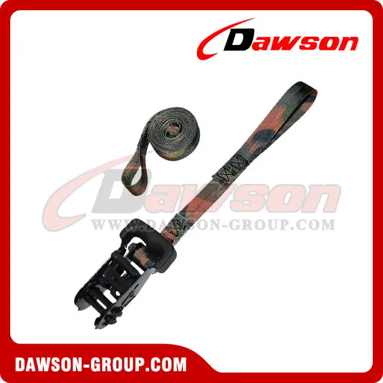 1 CAMO Ratchet Strap with 5 Loops - Dawson Group - china manufacturer supplier 1 CAMO Ratchet Strap with 5 Loops - Dawson Group - china manufacturer supplier