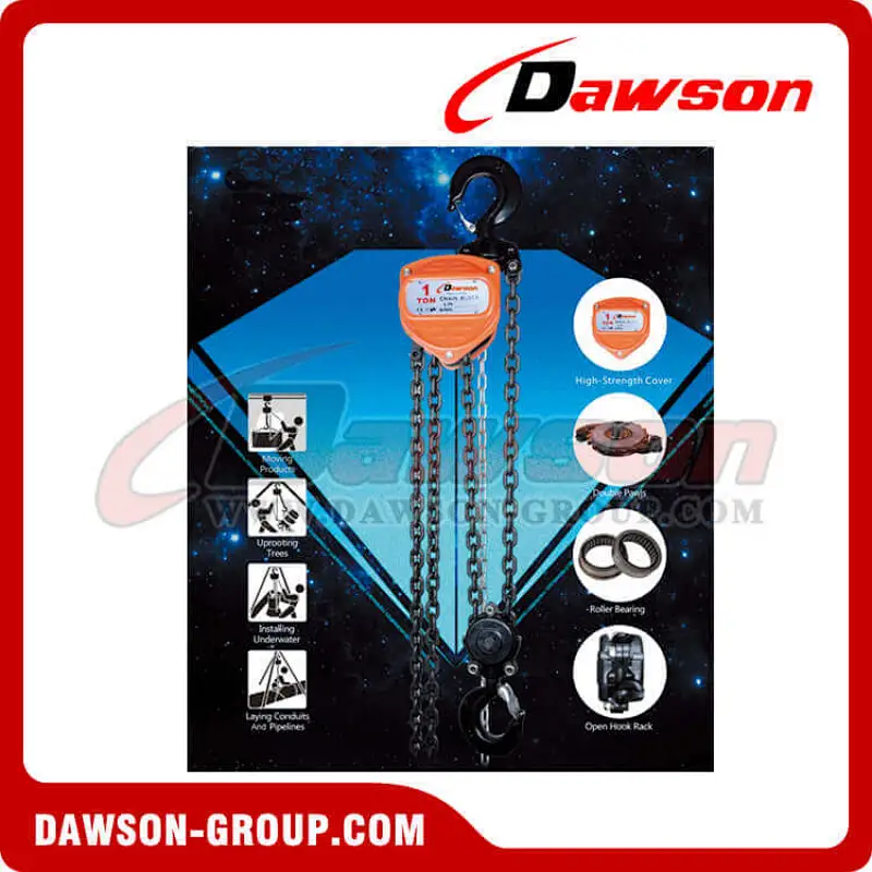 DSVS-B 0.25T - 30T Chain Block, Chain Pulley Block for Lifting