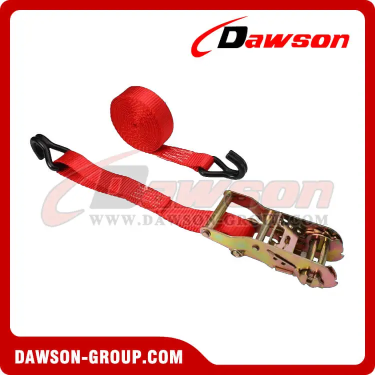 1'' x 15' Ratchet Strap with Vinyl Coated Wire Hooks - Dawson Group - china manufacturer supplier