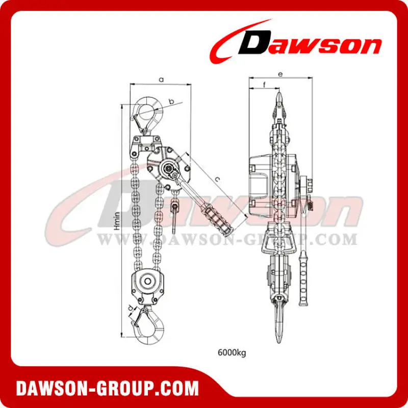 0.25T - 9T Aluminum Alloy Lever Hoist, Lever Block for Lifting Goods