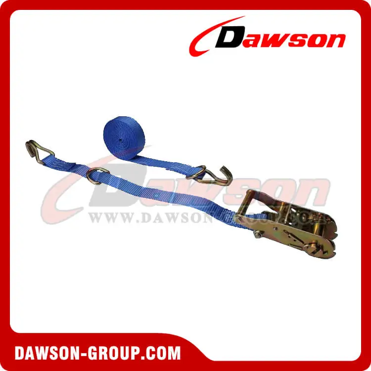 1'' x 20' Ratchet Strap With J-Hook D-Ring - Dawson Group - china manufacturer supplier