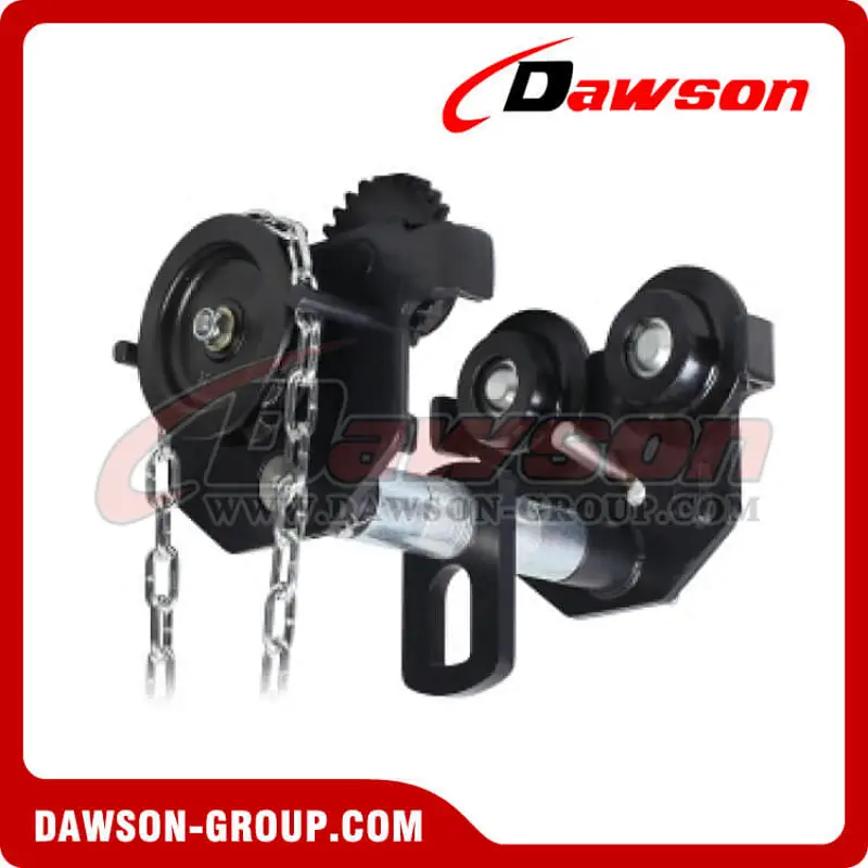 DS-GCL 0.5-20Ton Hand Chain Trolley, Geared Travel Trolley Clamp