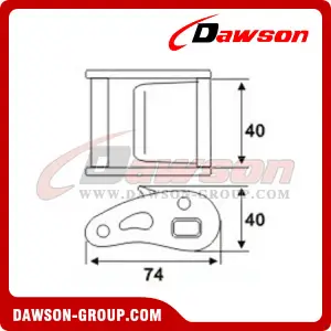 DSCB40111 B/S 1135KG/2500LBS Cam Buckle