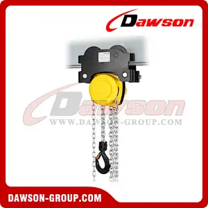 DS-HTP 0.5T - 10T Hand Pull Trolley Hoist Combination, Low Headroom Hoist Trolley