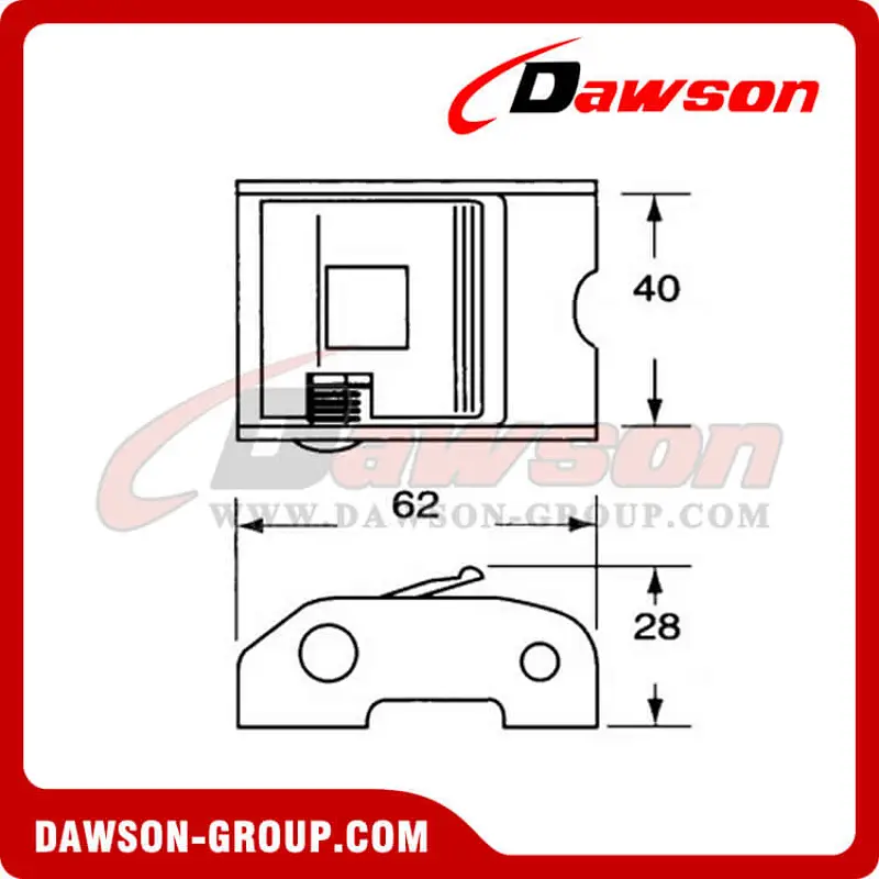 DSCB35701 B/S 700KG/1540LBS Cam Buckle
