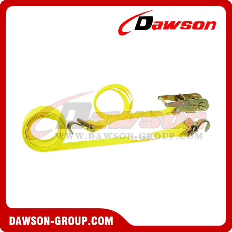 2'' x 12' Ratchet Strap with 2'' F Track Hooks Spring E Fittings - Dawson Group - china manufacturer supplier