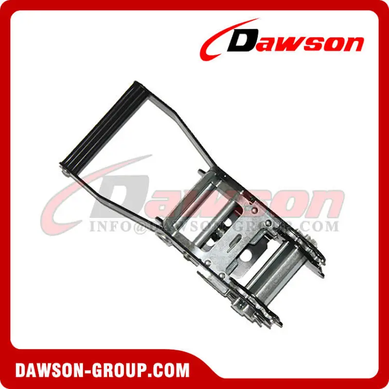 Long Rubber Handle Stainless Steel Ratchet Buckle for Ratchet Lashing Belt