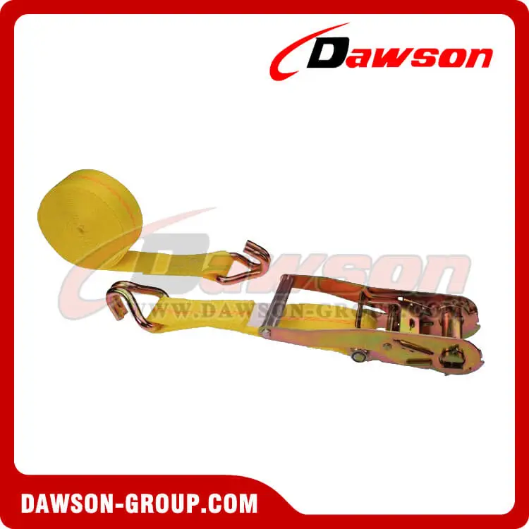 2'' x 27' Ratchet Strap with Double J-Hook- china manufacturer supplier - Dawson Group