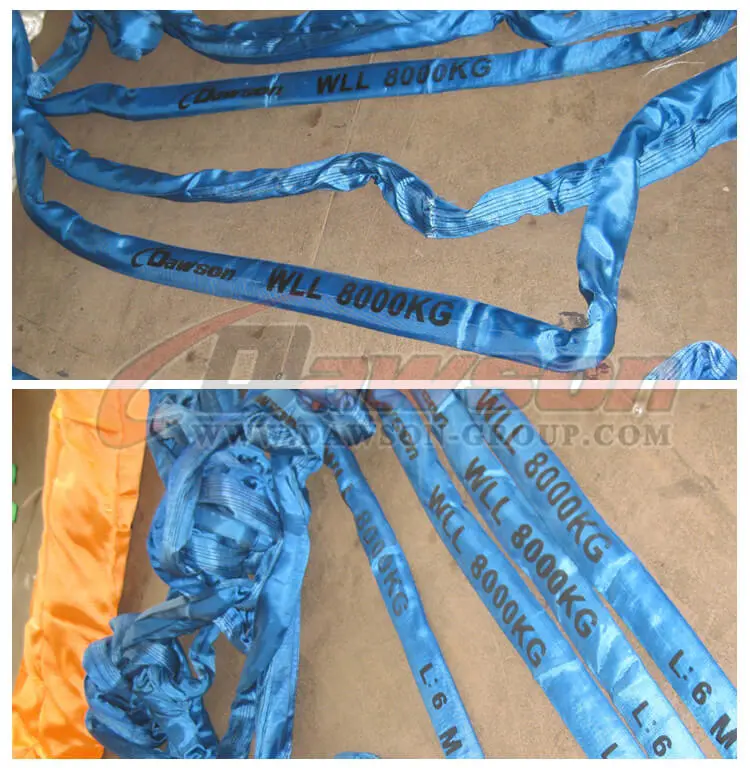 WLL 8T Polyester Round Slings - Dawson Group Ltd. - China Manufacturer, Supplier, Factory