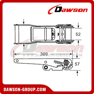 DSRB50513 Long Lever Handle Ratchet Buckle