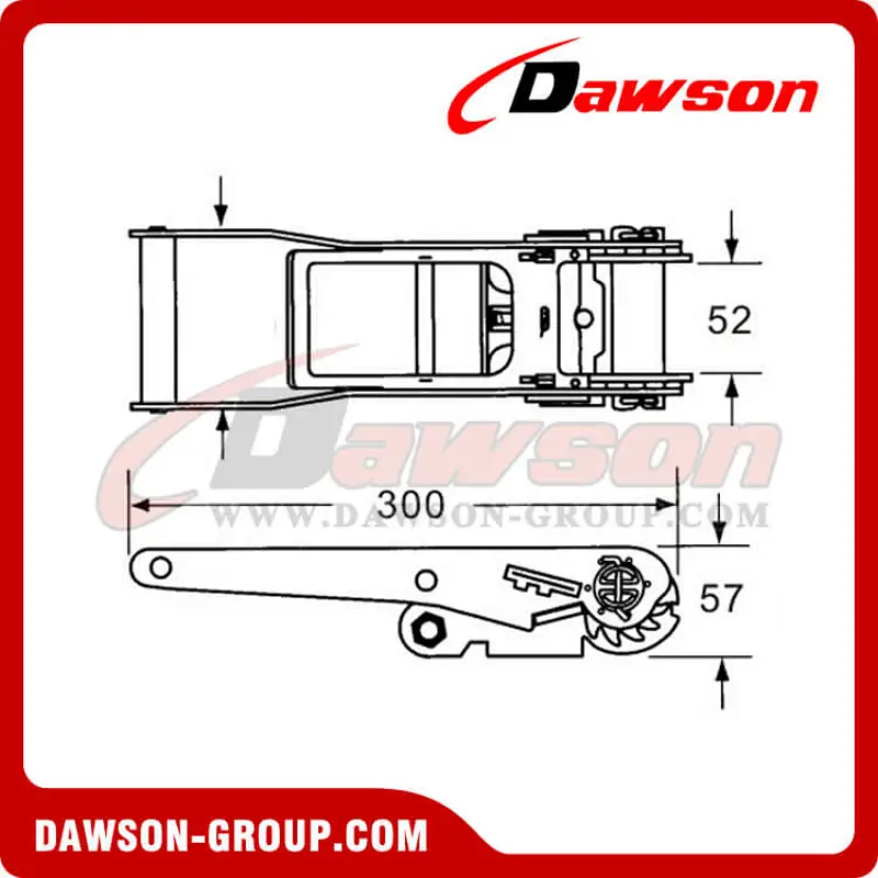DSRB50513 Long Lever Handle Ratchet Buckle