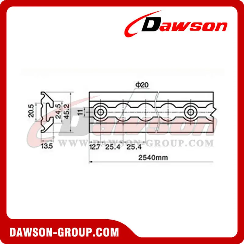 LO216 Aluminum Alloy Type Track