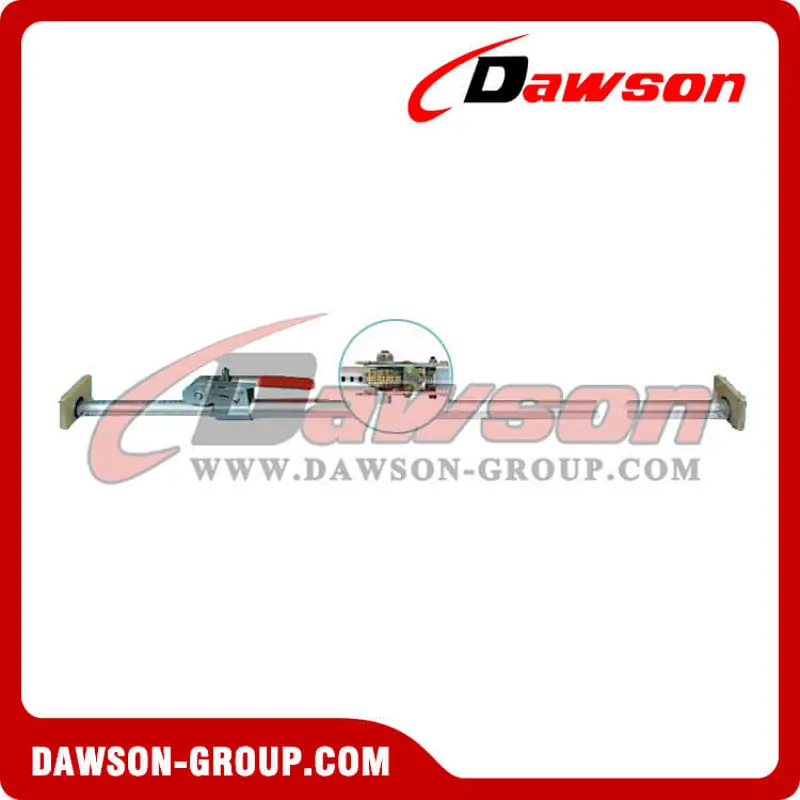 CB-801 Ratchet Aluminum Outer Tube Cargo Bar 38mm, Aluminum Cargo Bar with Ratchet