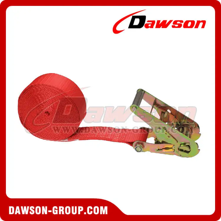 2'' X 20' Red Heavy Duty Ratchet Strap- china manufacturer supplier - Dawson Group