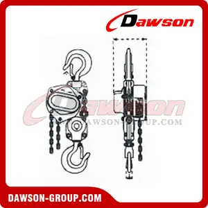 0.5T - 5T Non-Sparking Chain Hoist / Spark Resistant Chain Block for Lowering Heavy Loads