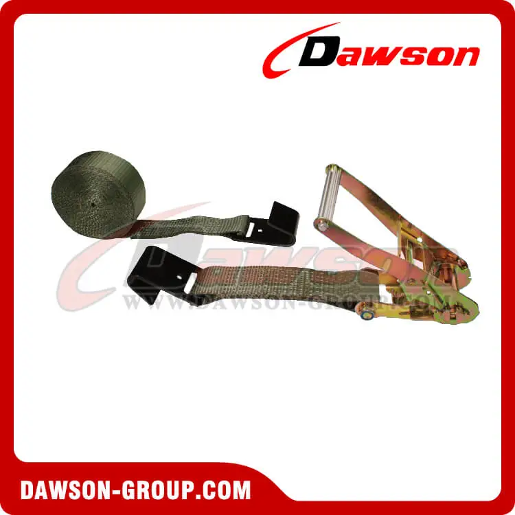 2'' x 18' OLIVE DRAB Ratchet Strap with Black Flat Hook- china manufacturer supplier - Dawson Group