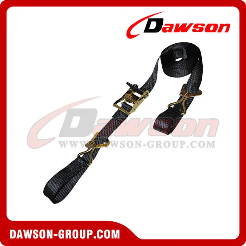 2 inch Ratchet Strap with J-Hooks and D-Ring