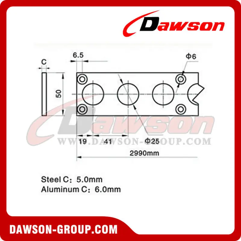 PO2990 Aluminum Alloy O Type Track