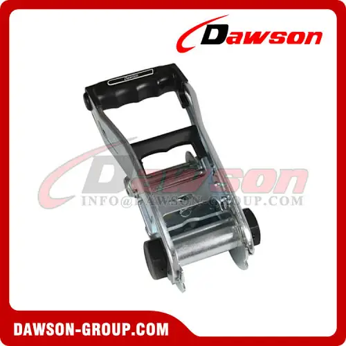 50MM 5T White Zinc Plated Ratchet Buckle, 2'' 5000KG Lashing Buckle for Ratchet Tie Down Strap