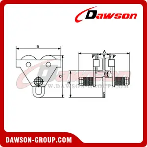 DS-PTC Type Push Travel Trolley