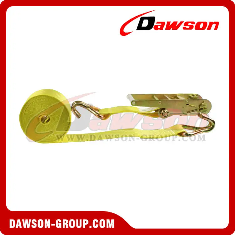 3''X30' Ratchet Strap With Double J-Hook- china manufacturer supplier - Dawson Group