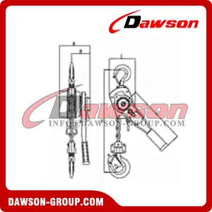 DSHS-X 0.25T - 9T Ratchet Lever Hoist with Overload Protection for Lifting