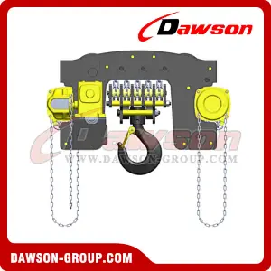 DS-YTG-20 DS-YTG-30 20T,30Ton, 20000kg 30000kg Hand Chain Hoist Trolley, Low Clearance Trolley Hoist Combination