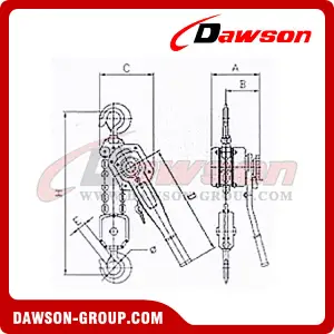 DSSB-C Lever Block, Lever Hoist for Lifting Goods