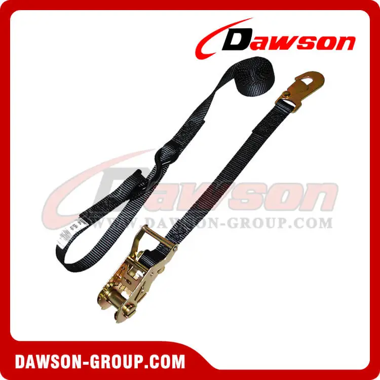 1 Heavy Duty Ratchet Strap with Snap Hook, S-Hook Loop - Dawson Group - china manufacturer supplier