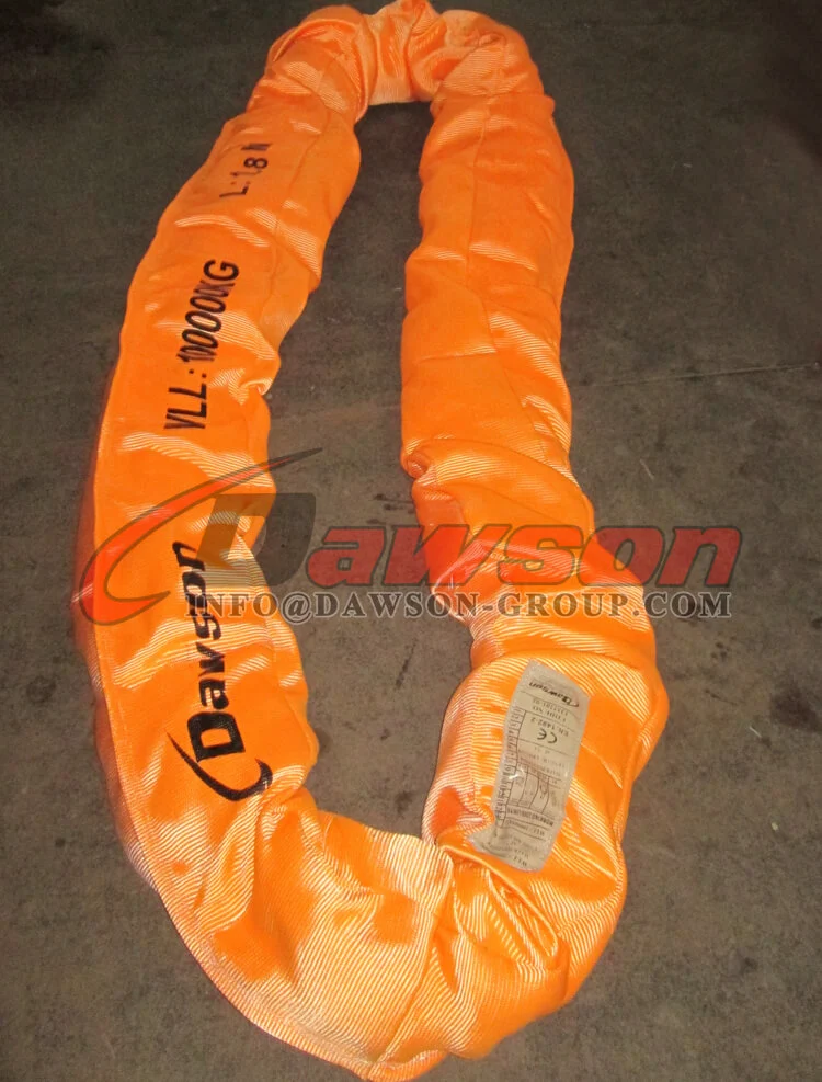 100Ton Heavy Duty Round Lifting Slings, Polyester Slings - Dawson Group Ltd. - China Manufacturer, Supplier, Factory