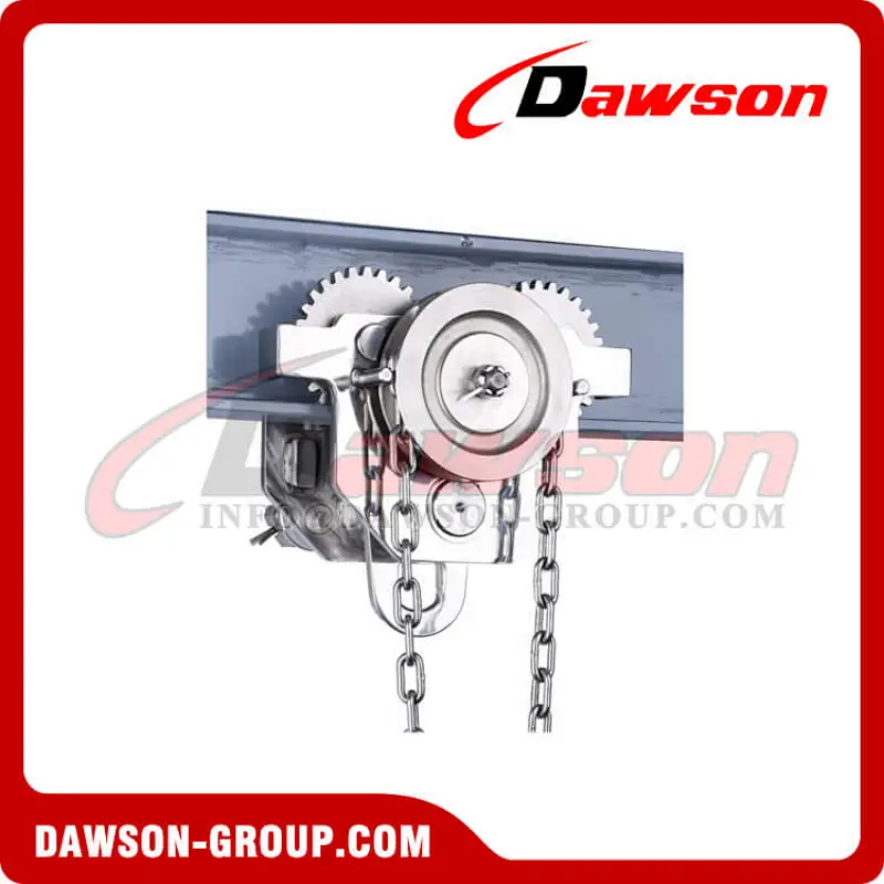 DS-ST-GCL Stainless Steel Geared Trolley, Trolley Clamps