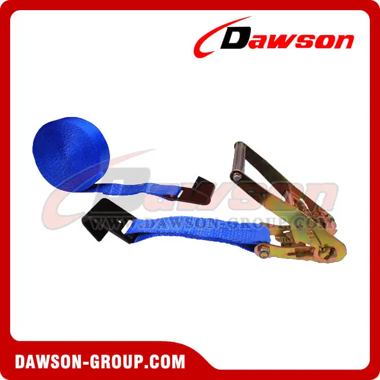 2'' x 18' BLUE Ratchet Strap with Black Flat Hook - Dawson Group - china manufacturer supplier