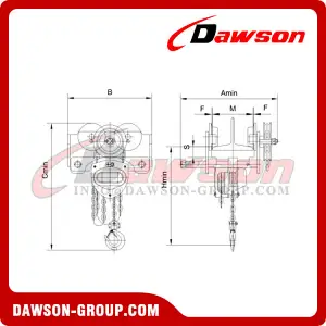 DS-GCL-T/DS-GCT-T Marine Anti-corrosive Combined Chain Hoist, Spark Resistant Combined Hoist