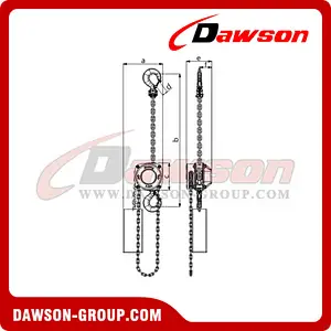 Professional Stage Chain Hoist, 0.5T 1T 2T 3T Manual Chain Block for Lifting- Dawson Group Ltd. - China Manufacturer, Factory