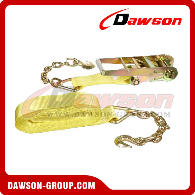 3''X30' Ratchet Strap With Chain Extension- china manufacturer supplier - Dawson Group 3''X30' Ratchet Strap With Chain Extension- china manufacturer supplier - Dawson Group