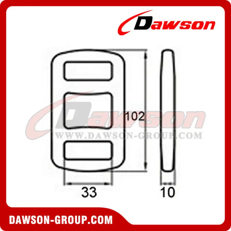 OWB3030 BS 3,000KG/6,600LBS 30mm One Way Lashing Buckle
