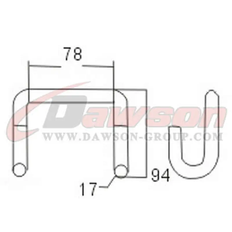 DSWH025 BS 10000KG / 22000LBS Double Claw Hooks