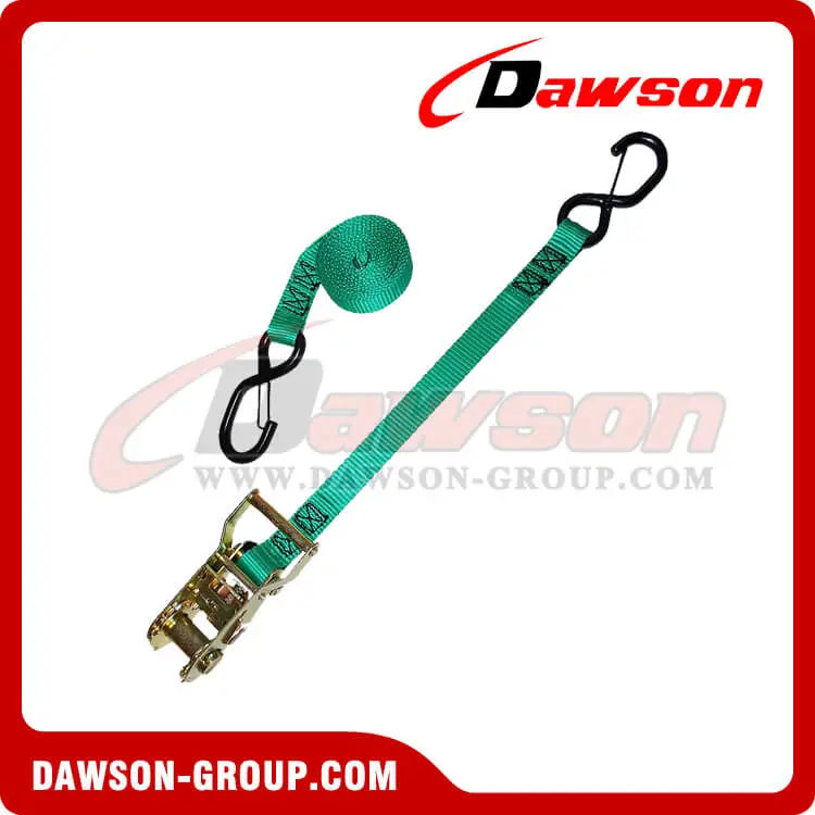 1 Ratchet Strap with Safety Latch S-Hooks - Dawson Group - china manufacturer supplier