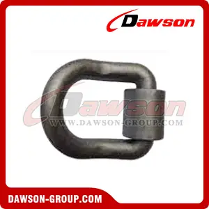 D3006 MBS 47000lbs21000kgs 1 inch Forged Bent D Ring with Weld-On Clip